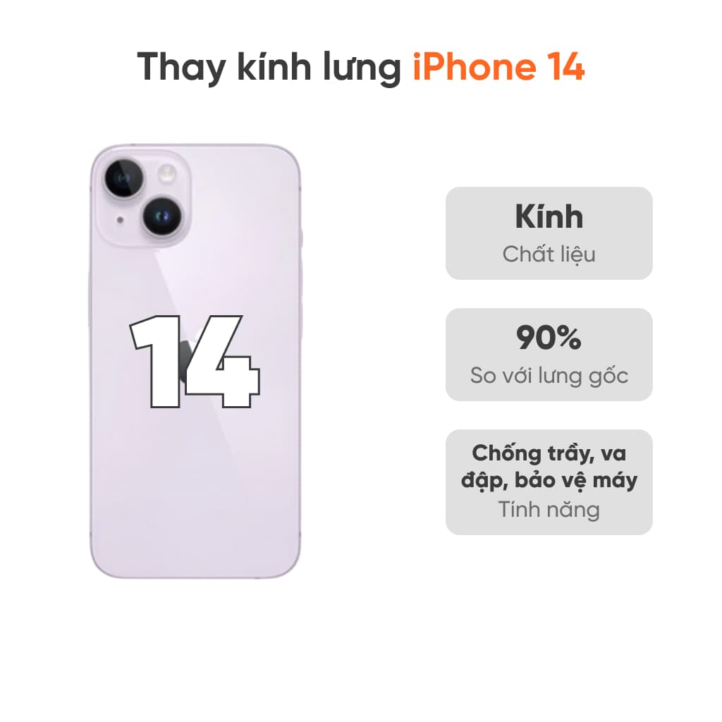 Thay kính lưng iPhone 14