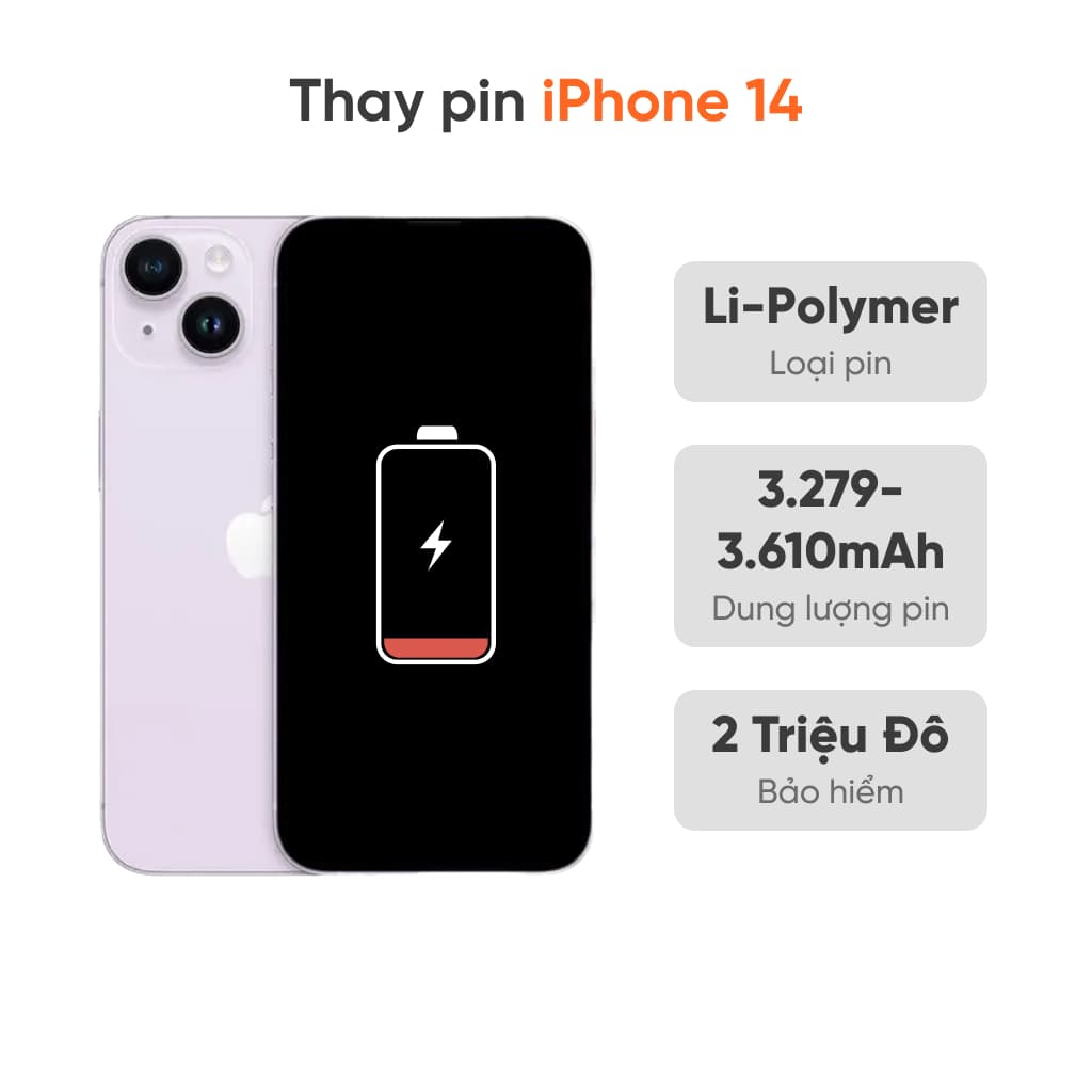 Thay pin iPhone 14