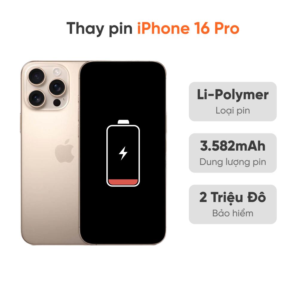 Thay pin iPhone 16 Pro