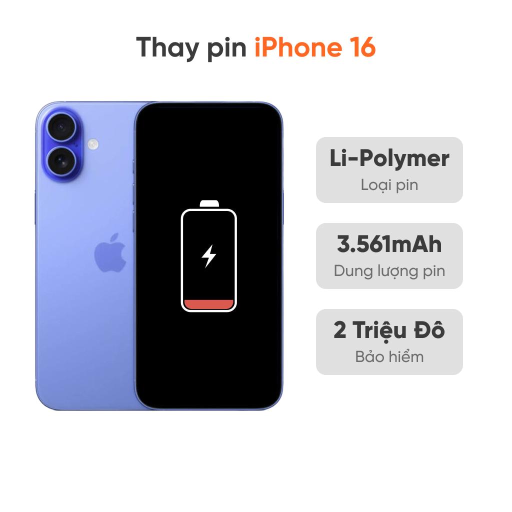 Thay pin iPhone 16