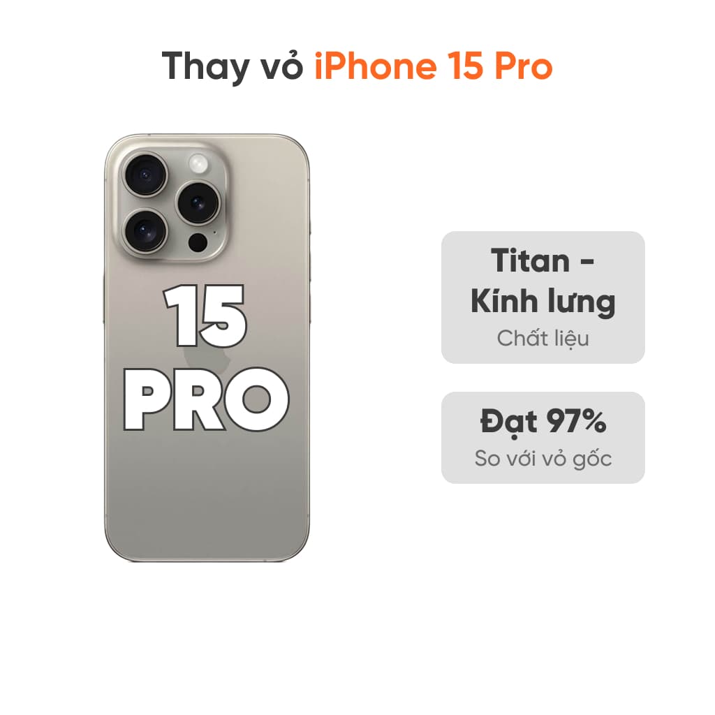 Thay vỏ iPhone 15 Pro