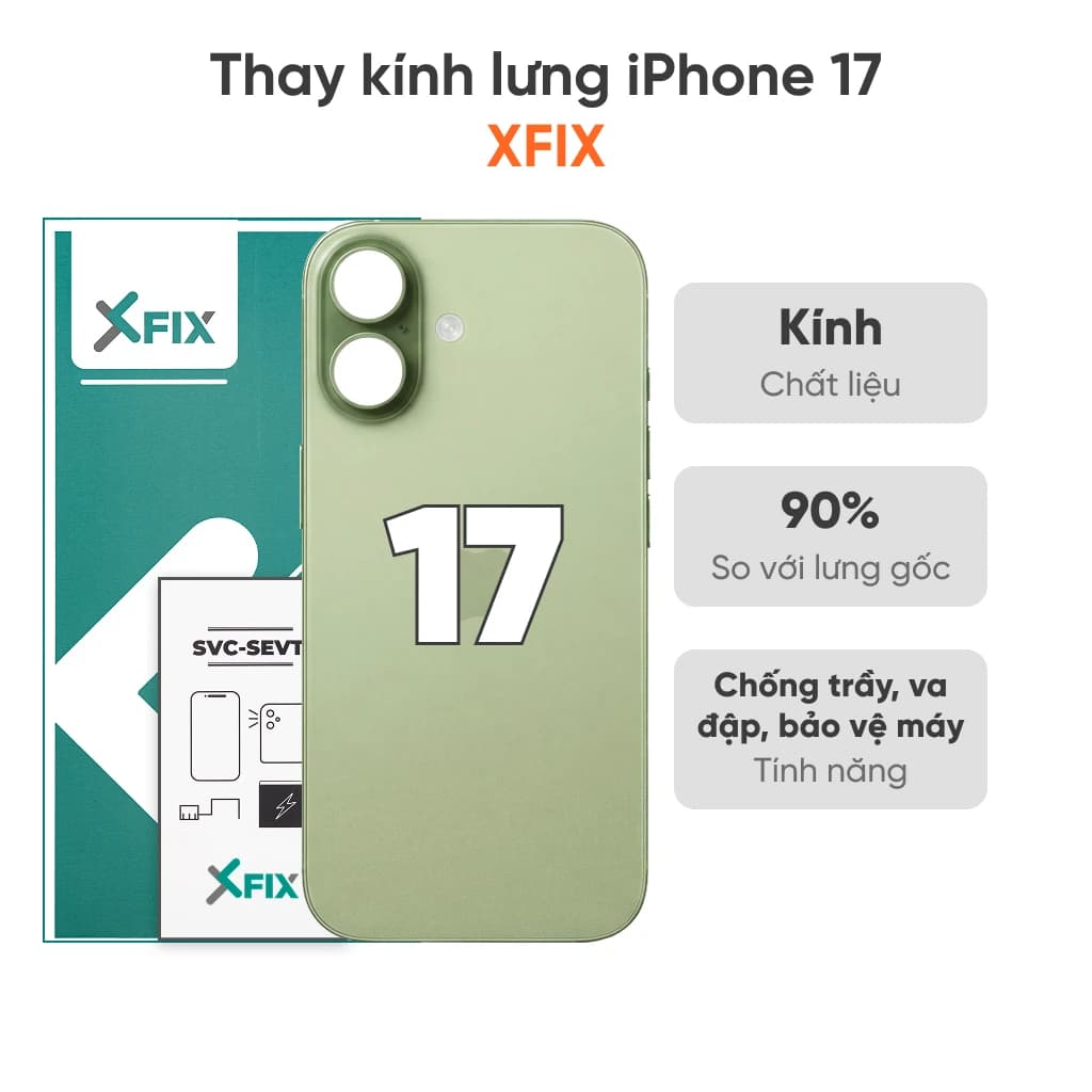Thay kính lưng iPhone 17