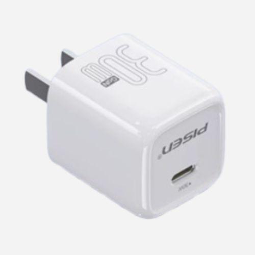 Bộ Sạc Pisen QUICK USB C 30W CL1200 Fast Wall ( US ) ( TP - C29 Lightning ) - Global Trắng