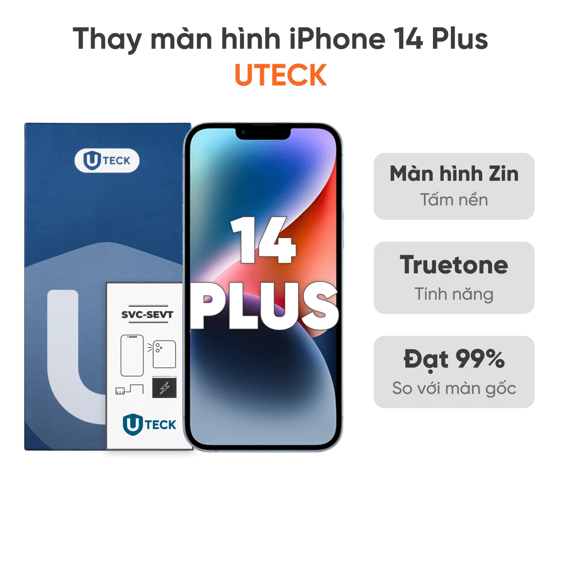 Thay màn hình iPhone 14 Plus loại UTECK