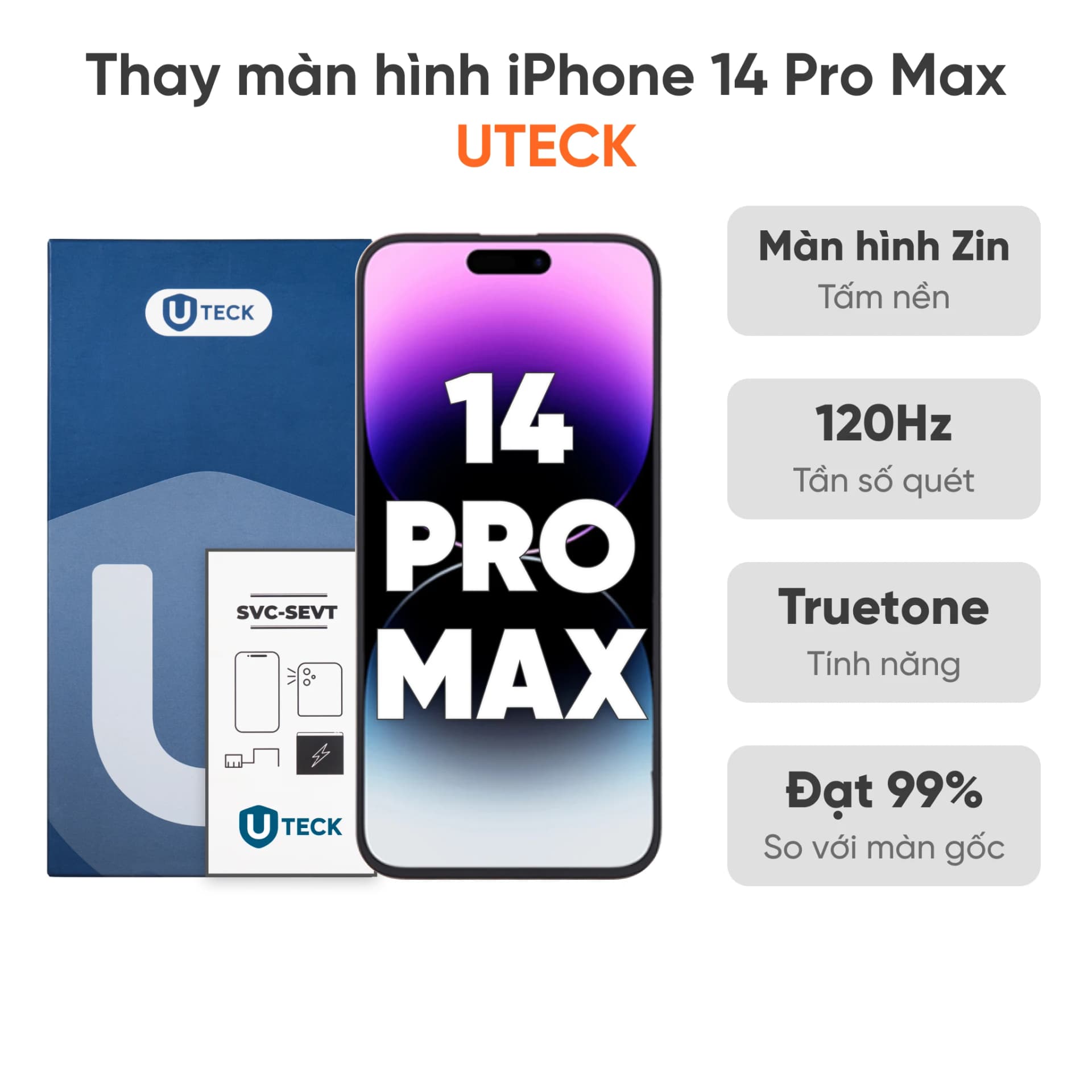 Thay màn hình iPhone 14 Pro Max loại UTECK