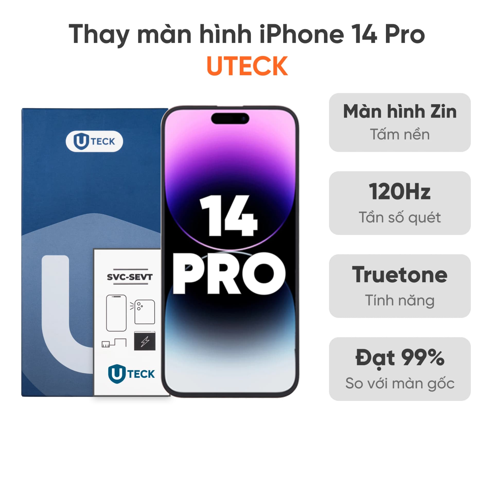Thay màn hình iPhone 14 Pro loại UTECK