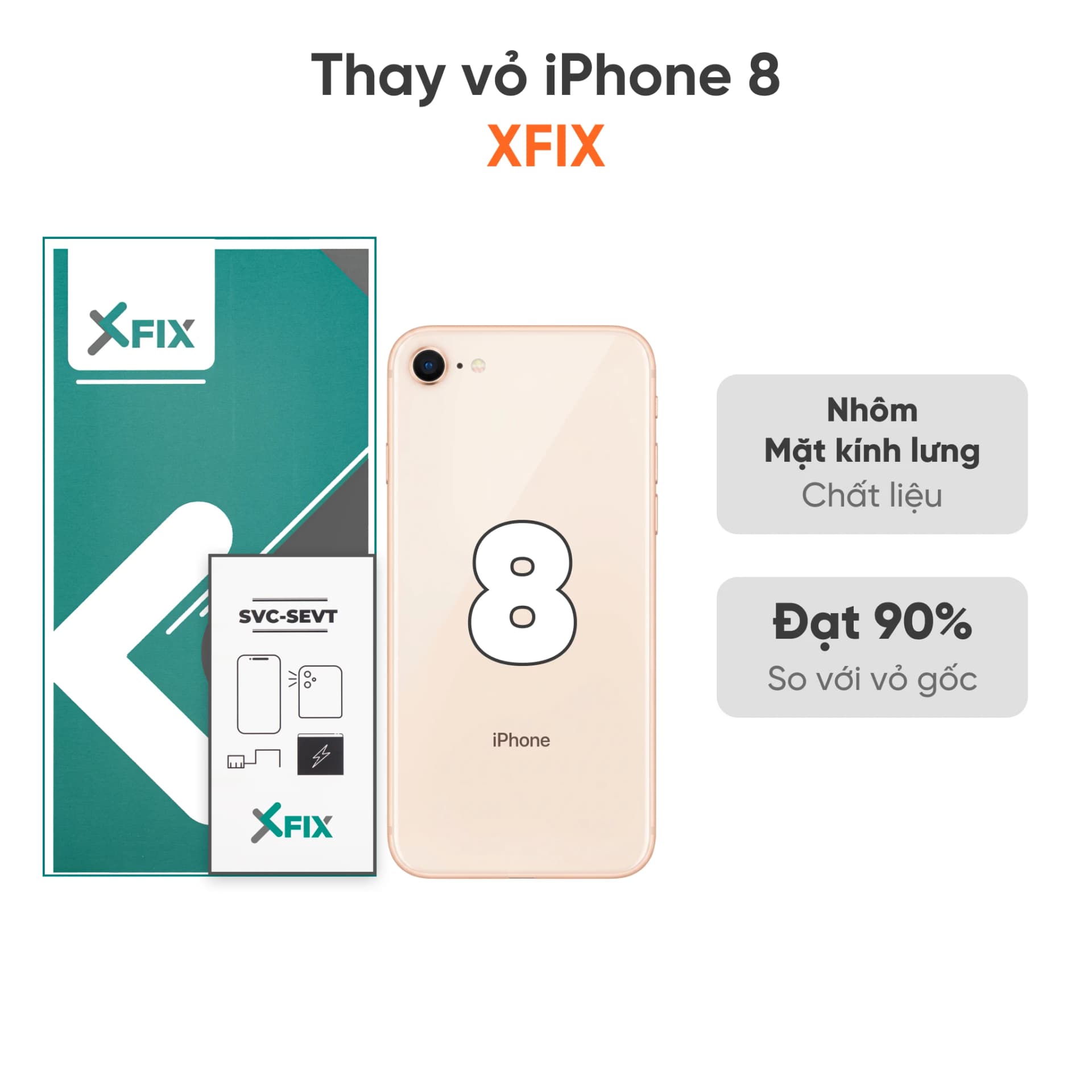 Thay vỏ iPhone 8