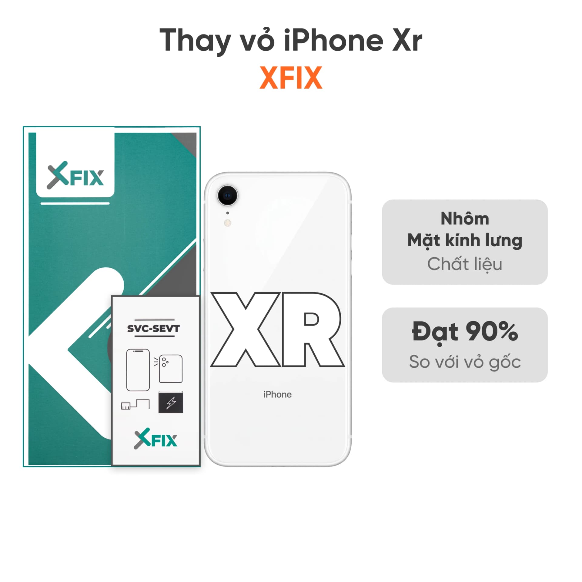 Thay vỏ iPhone XR loại XFIX